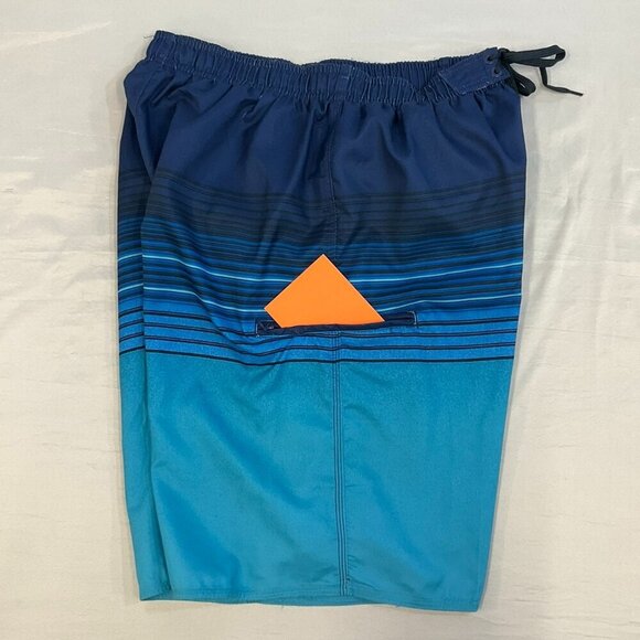 BURNSIDE Men's mult-blue color Board Shorts Bathing Suit Size M. NWT - Picture 10 of 10